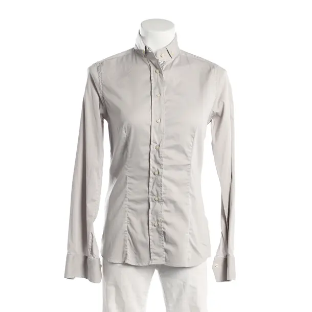 Bluse, in Hellgrau, Baumwolle, Soluzione