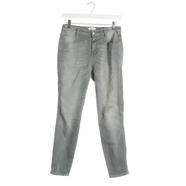 Skinny Jeans, in Light Gray, Cotton, Closed