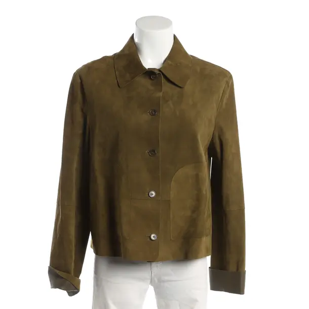 LeatherJacket, in Olive Green, Leather, Windsor
