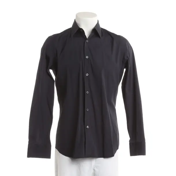 Shirt, in Navy, Cotton, Prada