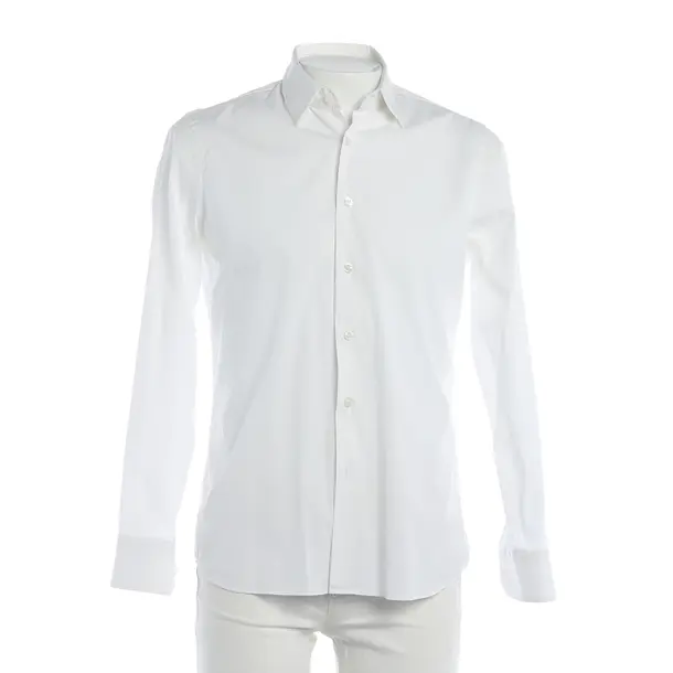 Shirt, in White, Cotton, Prada