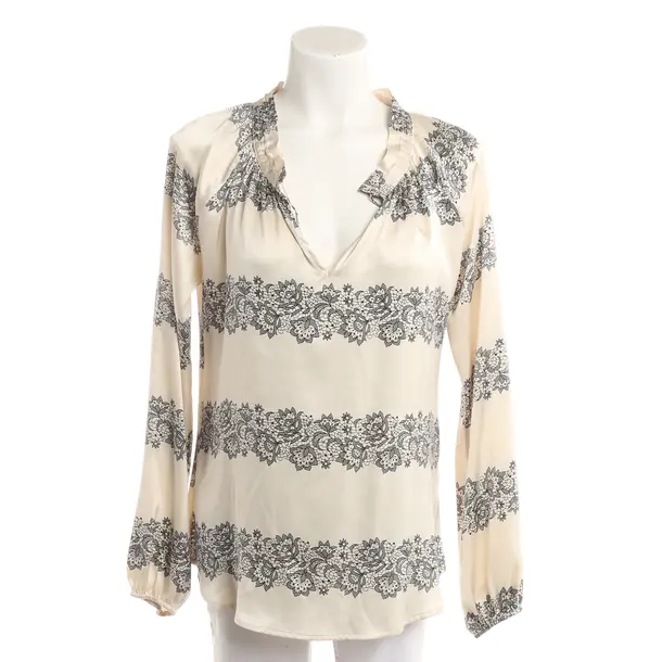 Blouse, in Cream, Silk, Dea Kudibal