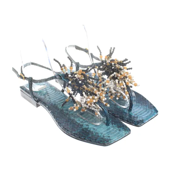 Strappy Sandals, in Blue, Dorothee Schumacher