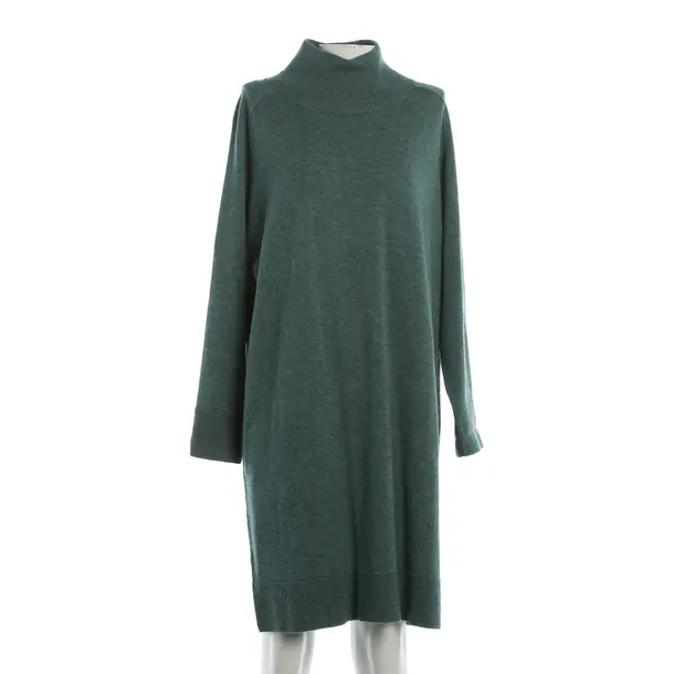 Dress, in Dark Green, Wool, Repeat