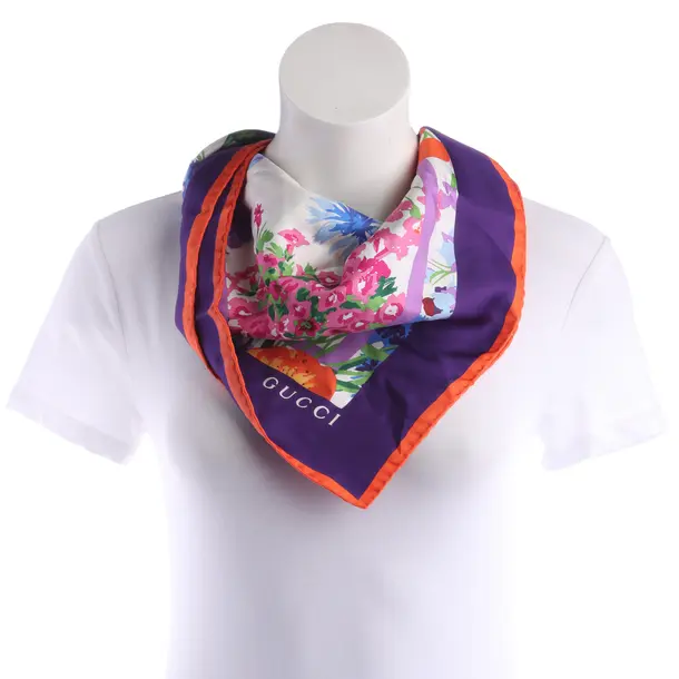 Shawl, in Multicolored, Silk, Gucci