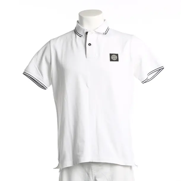 Polo Shirt, in White, Cotton, Stone Island