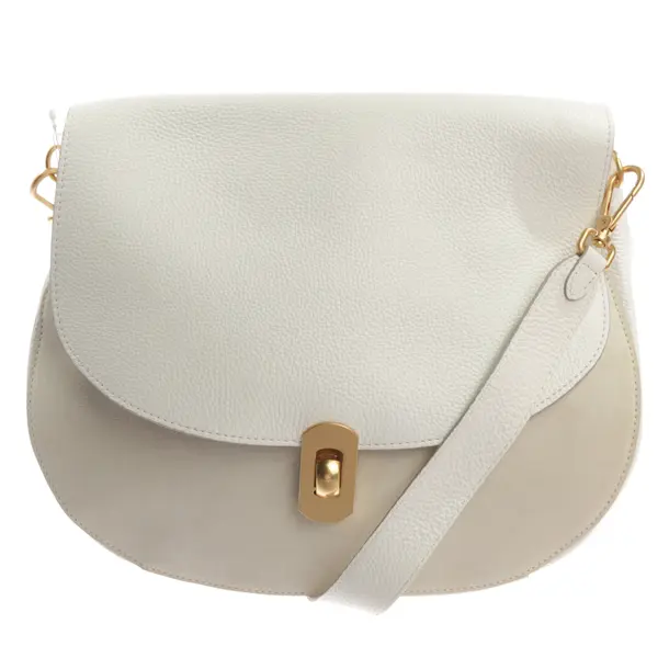 Shoulder Bag, in White, Leather, Coccinelle