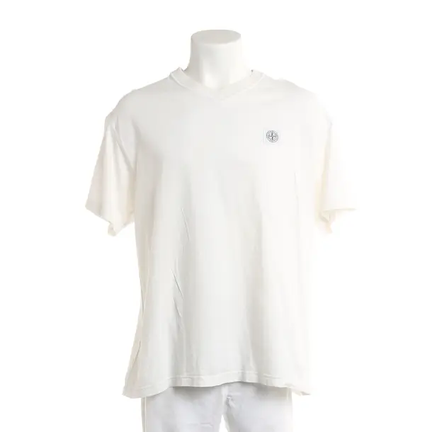 T-Shirt, in Weiß, Baumwolle, Stone Island