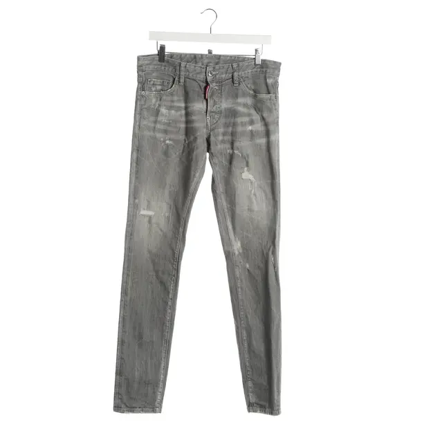 Skinny Jeans, in Light Gray, Cotton, Dsquared