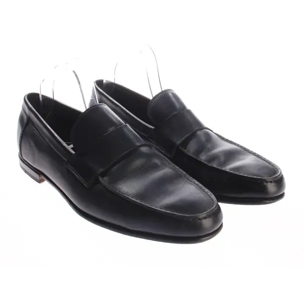 Loafers, in Navy, Santoni