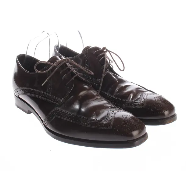Lace Up Shoes, in Brown, Prada