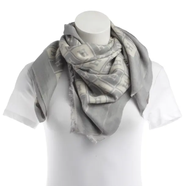 Scarf, in Gray, Cashmere, Hemisphere