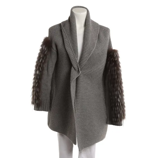 Strickjacke, in Grau, Wolle, Fabiana Filippi