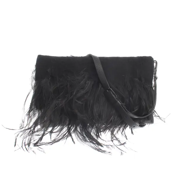 Schultertasche, in Schwarz, Leder, Fabiana Filippi