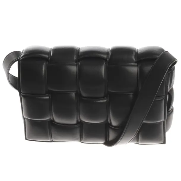 Shoulder Bag, in Black, Leather, Bottega Veneta