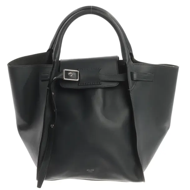 Handtasche, in Grau, Leder, Céline