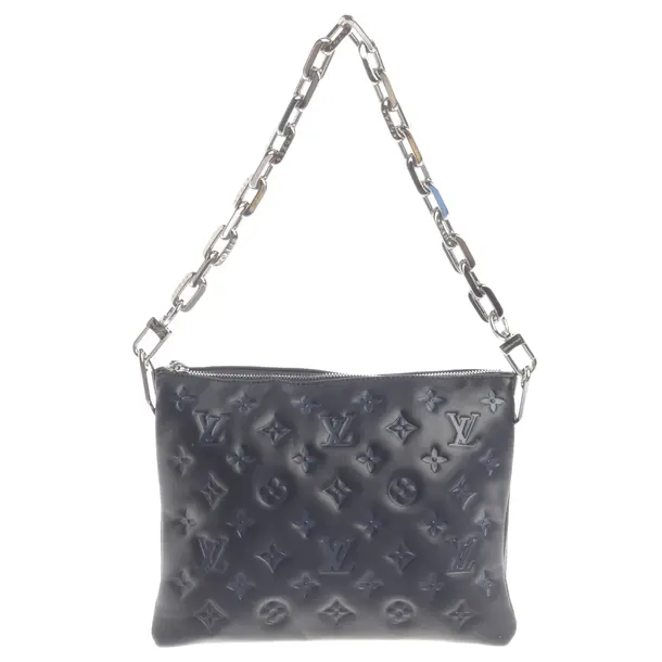 Schultertasche, in Navy, Canvas, Louis Vuitton