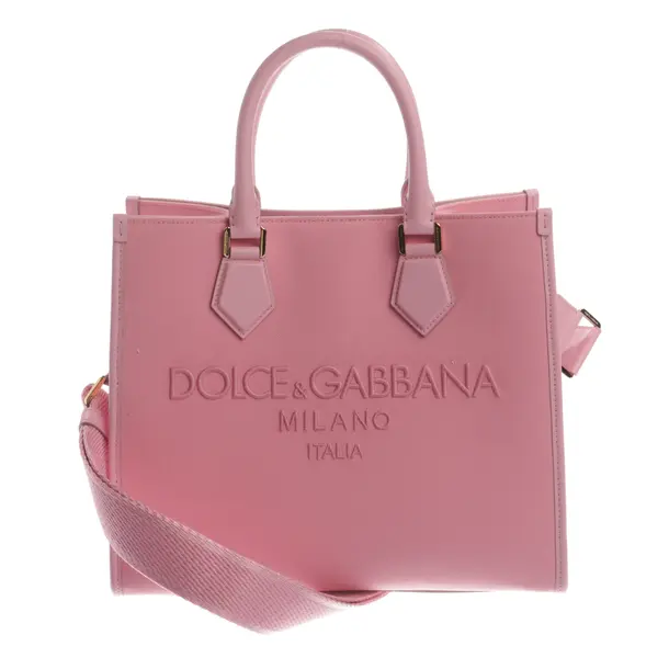 Shopper, in Hellrosa, Baumwolle, Dolce & Gabbana