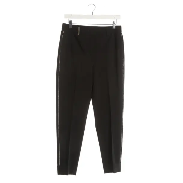 Pants, in Black, Viscose, Peserico