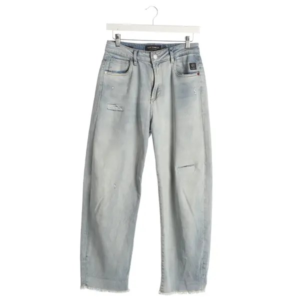 Jeans Straight Fit, in Hellblau, Baumwolle, Elias Rumelis