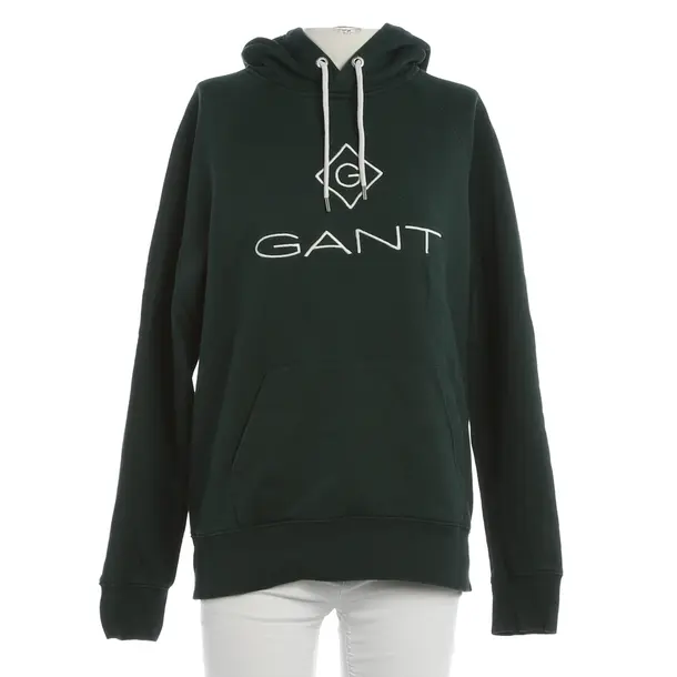 Hoodie, in Dunkelgrün, Baumwolle, Gant