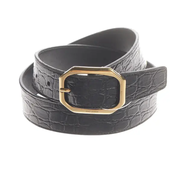 Belt, in Black, Leather, Saint Laurent