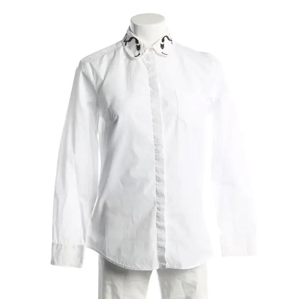 Bluse, in Weiß, Baumwolle, Max Mara