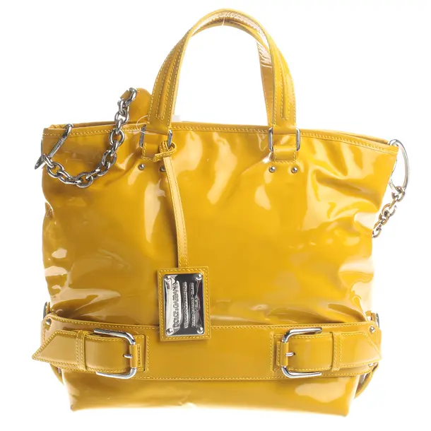 Shopper Bag, in Yellow, Polyamide, Dolce & Gabbana