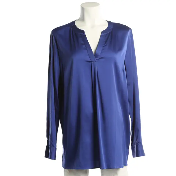 Bluse, in Blau, Seide, Van Laack