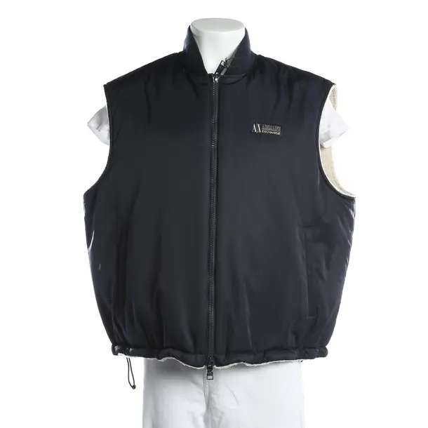 Vest, in Navy, Polyester, Armani Exchange
