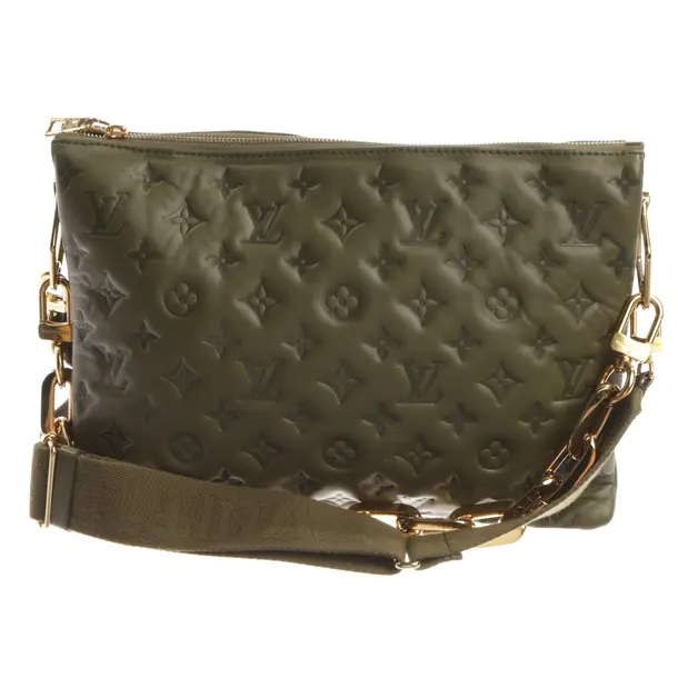 Shoulder Bag, in Green, Canvas, Louis Vuitton