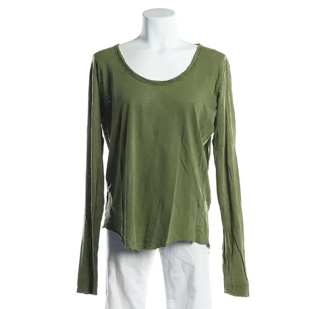 Long Sleeve Shirt, in Green, Cotton, American Vintage