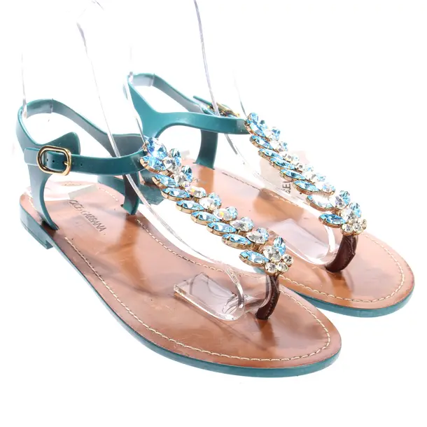 Strappy Sandals, in Turquoise, Dolce & Gabbana