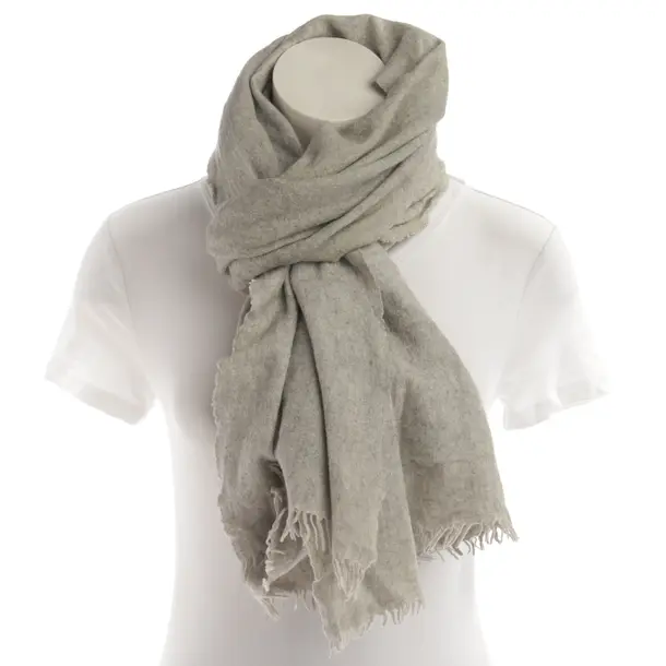 Scarf, in Light Gray, Wool, Drykorn
