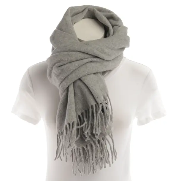 Scarf, in Light Gray, Wool, Drykorn