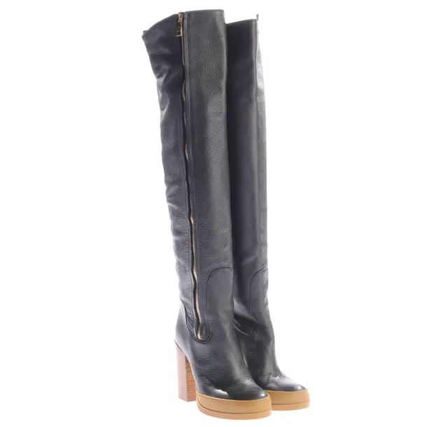 Overkneestiefel, in Schwarz, Chloé