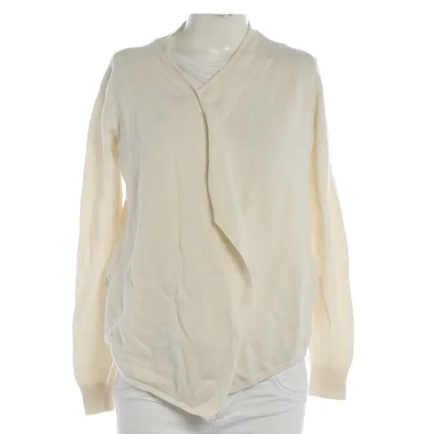 Cardigan, in Cream, Cashmere, Bruno Manetti