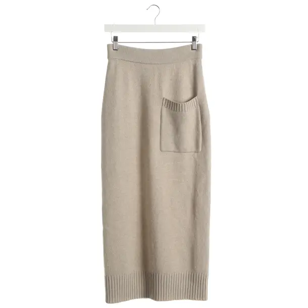 Gonna, in Beige, Cachemire, Lisa Yang