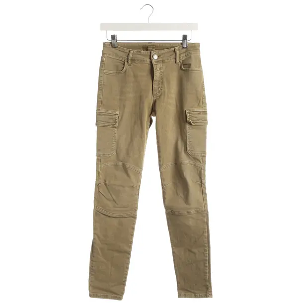 Jeans skinny, in Giallo senape, Cotone, Chiuso