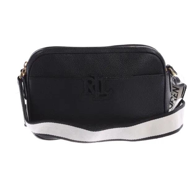 Shoulder Bag, in Black, Leather, Lauren Ralph Lauren