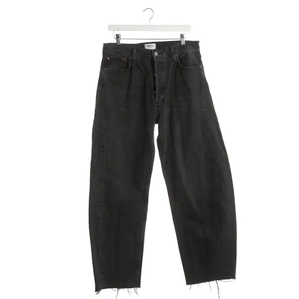 Jeans boyfriend, in Grigio scuro, Cotone, Agolde