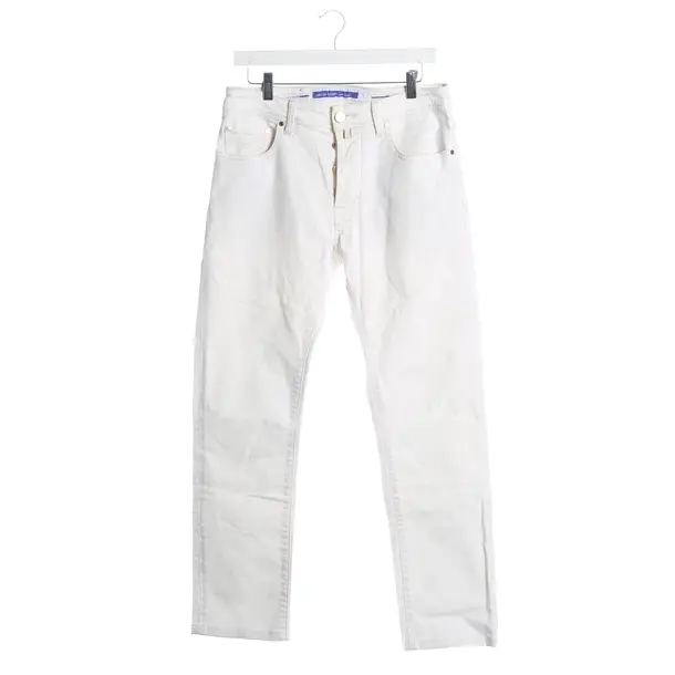 Slim Fit Jeans, in White, Baumwolle, Jacob Cohen