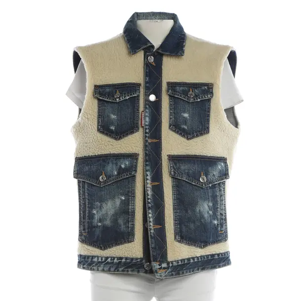 Vest, in Blue, Cotton, Dsquared