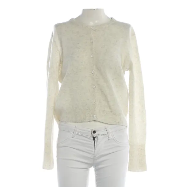 Strickjacke, in Beige, Wolle, American Vintage