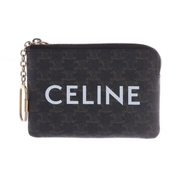 Key Holder, in Brown, Leather, Céline