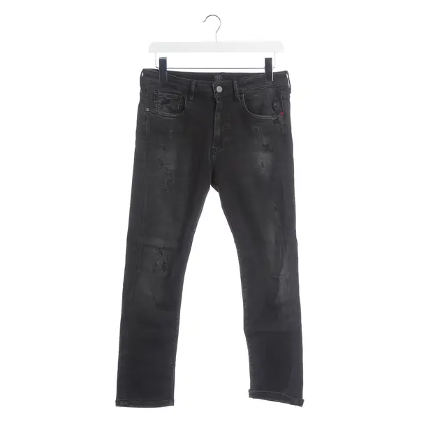Straight Fit Jeans, in Black, Cotton, Elias Rumelis