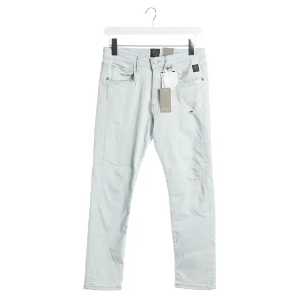 Slim Fit Jeans, in Light Blue, Cotton, Elias Rumelis