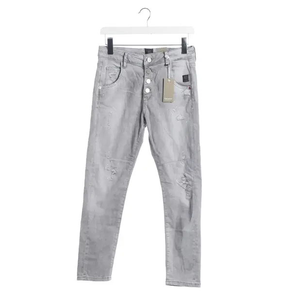 Jeans Straight Fit, in Grau, Baumwolle, Elias Rumelis