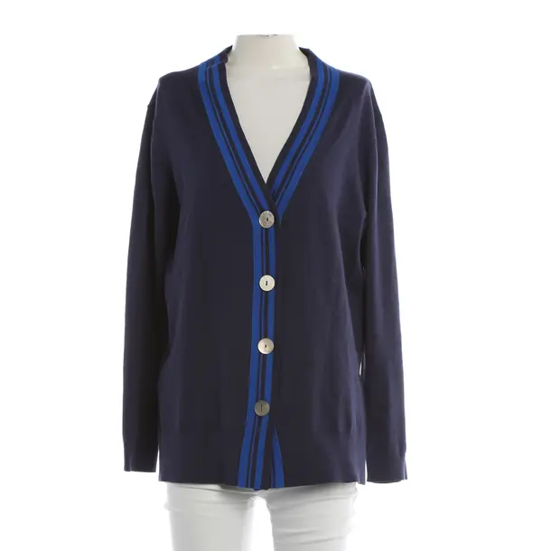 Cardigan, in Navy, Cotton, Maliparmi