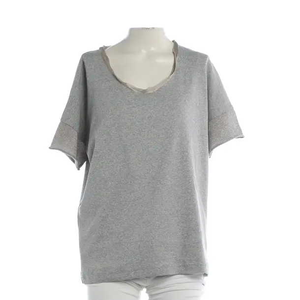 Shirt, in Light Gray, Cotton, Fabiana Filippi